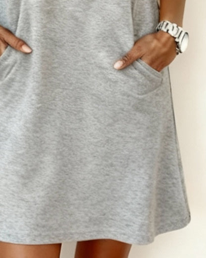 Rainbow Striped Dress with Half-Zip Detail